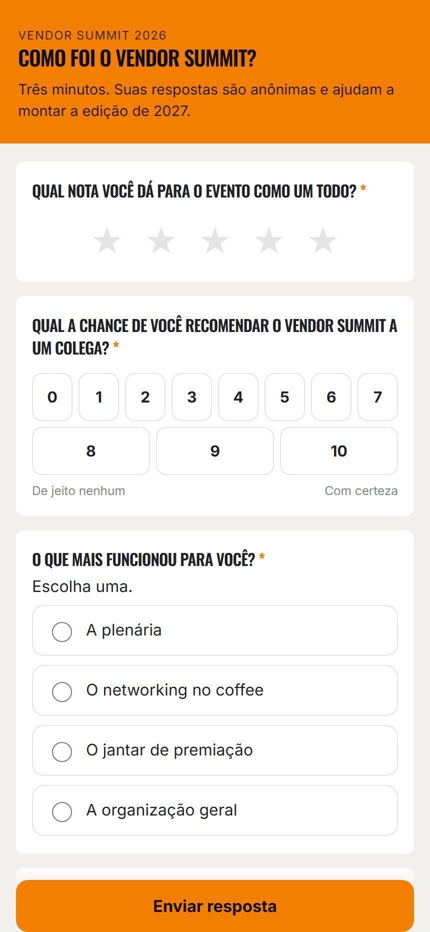 Formatos de coleta